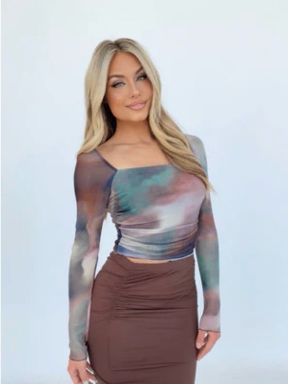 NWOT Lane 201 moonlight mesh top